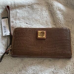 Dooney & Bourke Brown Wristlet Clutch